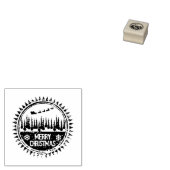 Frohe Weihnachts-Briefmarke Gummistempel (Stempel)