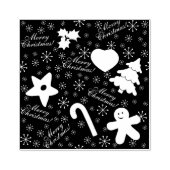 Frohe Weihnachts-Briefmarke Gummistempel (Prägung)