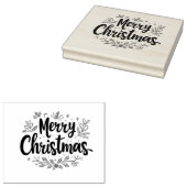 Frohe Weihnachts-Briefmarke Gummistempel (Stempel)