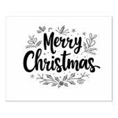 Frohe Weihnachts-Briefmarke Gummistempel (Prägung)