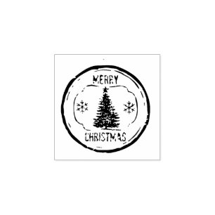 Frohe Weihnachts-Briefmarke Gummistempel