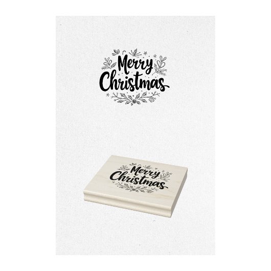 Frohe Weihnachts-Briefmarke Gummistempel