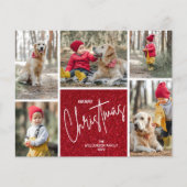 Frohe Weihnachts Budget Red Holiday Cards (Vorderseite)