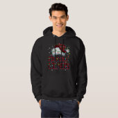 Frohe Weihnachts Buffalo Kariert Red Weihnachtsman Hoodie (Vorne ganz)