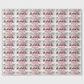 Frohe Weihnachts Buffalo Kariert Rentiers Geschenkpapier (Flach)