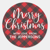 Frohe Weihnachts Buffalo Kariert