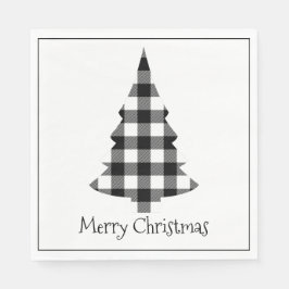 Frohe Weihnachts Buffalo Kariert Rustikale Weihnac Serviette