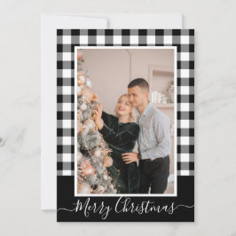 Frohe Weihnachts Buffalo Kariertes Foto Weihnachts