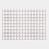 Frohe Weihnachts Buffalo Karo Wrapping Paper Set Geschenkpapier Set (Vorderseite 2)