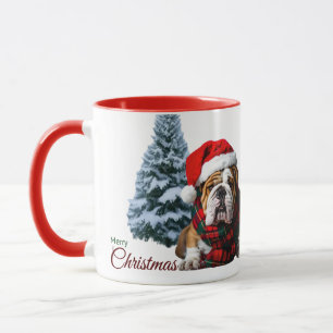 Frohe Weihnachts-Bulldog Tasse