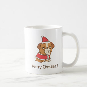 Frohe Weihnachts Bulldog Weihnachtskaffee Tasse