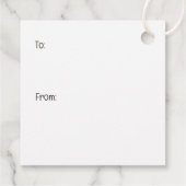 Frohe Weihnachts-Bulldogs-Weihnachtsmannmütze Geschenkanhänger (Rückseite)