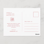 Frohe Weihnachts-Business-Foto Postkarte (Rückseite)