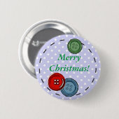 Frohe Weihnachts-Button mit Niedlichen Tasten & St Button (Vorne & Hinten)
