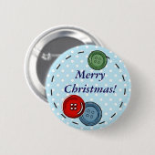 Frohe Weihnachts-Button mit Niedlichen Tasten & St Button (Vorne & Hinten)