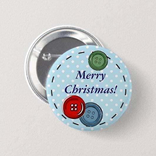 Frohe Weihnachts-Button mit Niedlichen Tasten & St Button (Vorne & Hinten)