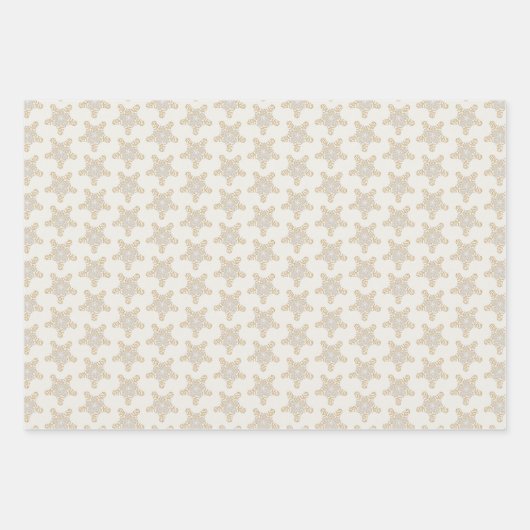 Frohe Weihnachts-Calligrafy Star auf Pearl Geschenkpapier Set (Vorderseite 3)