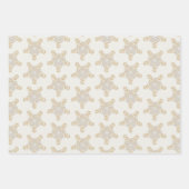 Frohe Weihnachts-Calligrafy Star auf Pearl Geschenkpapier Set (Vorderseite 2)