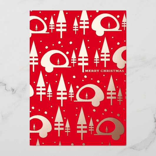 Frohe Weihnachts-Camper präsentiert Folien Feiertagskarte (Vorderseite)