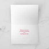 Frohe Weihnachts Candy Cane Grußkarte Feiertagskarte (Innenseite)