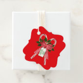Frohe Weihnachts Candy Cane Holly Holidays Geschen Geschenkanhänger (Beispiel)