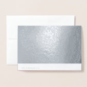 Frohe Weihnachts Candy Cane Schriftart & Foto Folienkarte (Rückseite mit Umschlag)