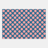 Frohe Weihnachts Candy Cane Spiral Candy Muster Geschenkpapier Set (Vorderseite)