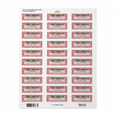 Frohe Weihnachts Candy Cane Stripes Whimsical (Vorne)