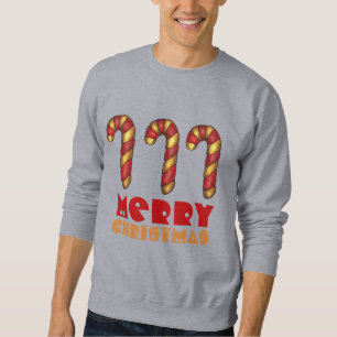 Frohe Weihnachts Candy Cane Ugly Holiday Sweater Sweatshirt