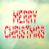 Frohe Weihnachts Candy Cane Zuhause & Storefront V Fensteraufkleber (Blatt 3)