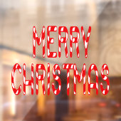 Frohe Weihnachts Candy Cane Zuhause & Storefront V Fensteraufkleber (Blatt 2)