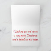 Frohe Weihnachts Candy Canes Feiertagskarte (Innenseite)