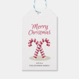 Frohe Weihnachts Candy canes Holiday Geschenk Tag Geschenkanhänger