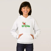 Frohe Weihnachts Candy Canes Hoodie (Vorne ganz)