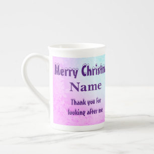 Frohe Weihnachts-Carer-Geschenk Porzellantasse