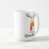 Frohe Weihnachts-Cartoon Duck Funny Weihnachten Kaffeetasse (VorderseiteRechts)