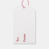 Frohe Weihnachts-Cartoon Pferde Geschenkanhänger (Rückseite)