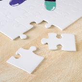 Frohe Weihnachts-Cartoon Robin Logo Puzzle (Seite)