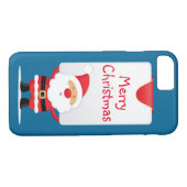 Frohe Weihnachts-Cartoon Santa Case-Mate iPhone Hülle (Rückseite (Horizontal))