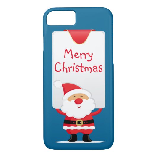 Frohe Weihnachts-Cartoon Santa Case-Mate iPhone Hülle (Rückseite)