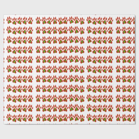 Frohe Weihnachts Cat Prints Geschenkwrap Geschenkpapier (Flach)