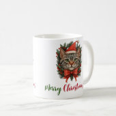 Frohe Weihnachts Cat Tasse (VorderseiteRechts)