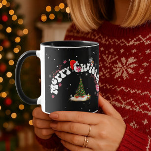 Frohe Weihnachts Cercle Graffity Kaffee Tasse