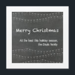 Frohe Weihnachts Chalkboard Design Grußkarte Magnetkarte<br><div class="desc">Ihre Stimmung und Unterschrift unterstreichen diese fröhliche Weihnachts-Chalkboard-Design-Karte.</div>