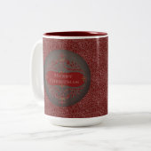 Frohe Weihnachts-Chalkboard Red Coffee Tasse (Vorderseite Links)