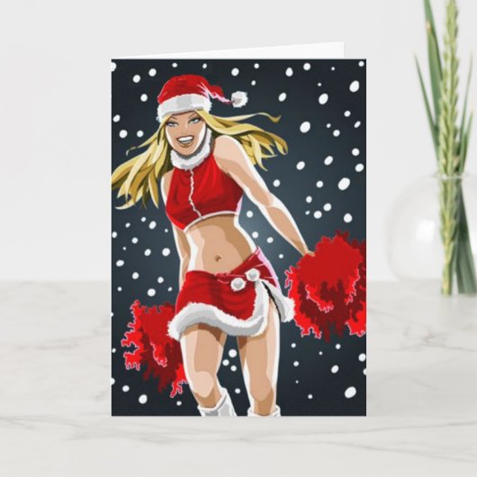 Frohe Weihnachts-Cheer-Karte Feiertagskarte (Vorderseite)