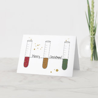 Frohe Weihnachts Chem Science Test Tube Labrador L Feiertagskarte