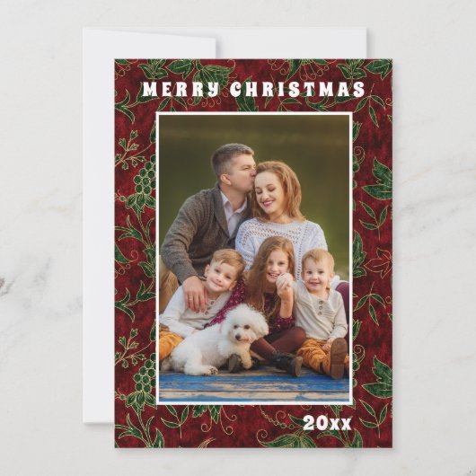 Frohe Weihnachts Chic Festtage Familienfeiertag Fo (Vorderseite)