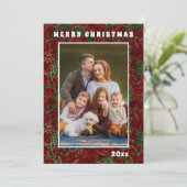 Frohe Weihnachts Chic Festtage Familienfeiertag Fo (Stehend Vorderseite)