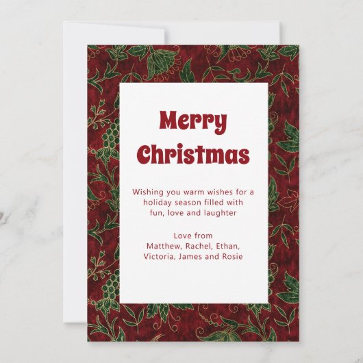 Frohe Weihnachts Chic Festtage Familienfeiertag Fo (Rückseite)